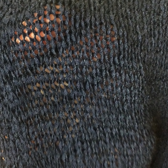 Women's Chap's Navy Blue V-Neck Cardigan - Picture 3 of 3